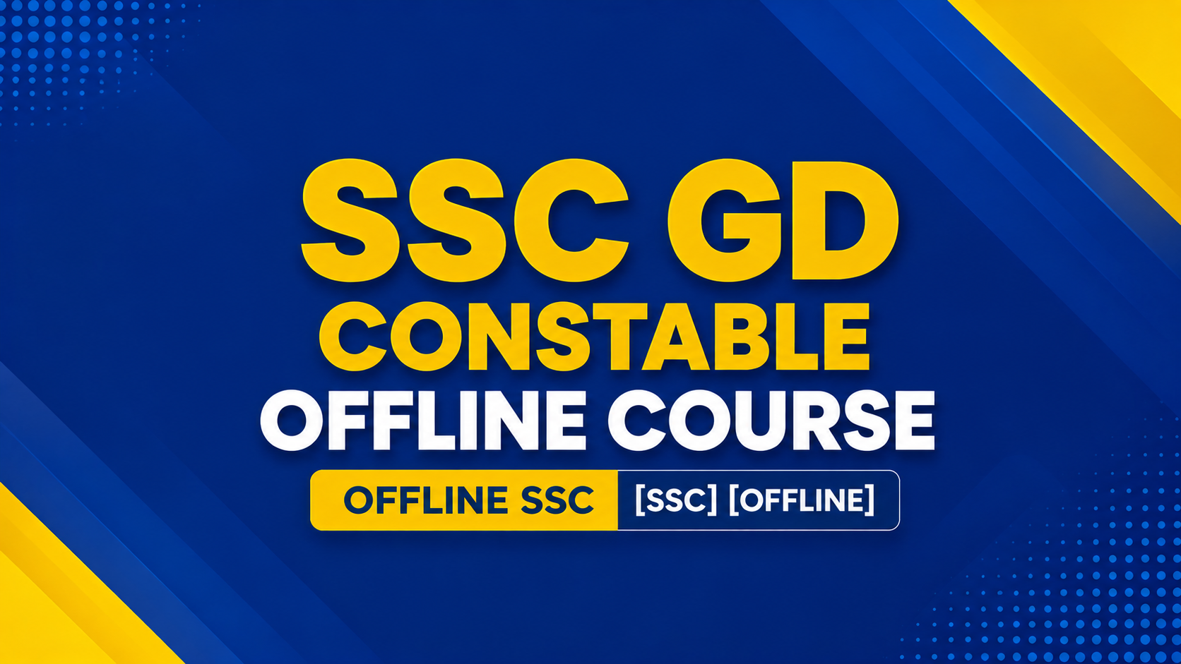 SSC GD Constable OFFLINE COURSE